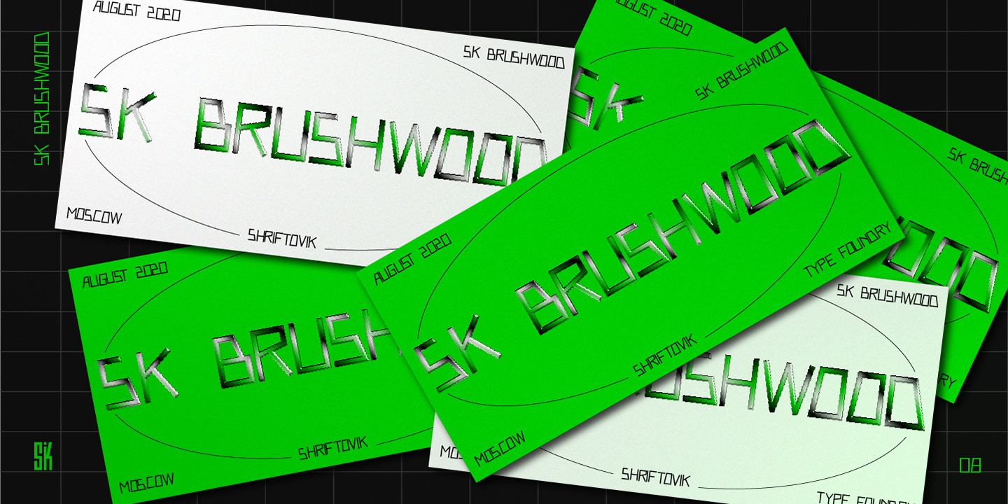 SK Brushwood Regular Font preview